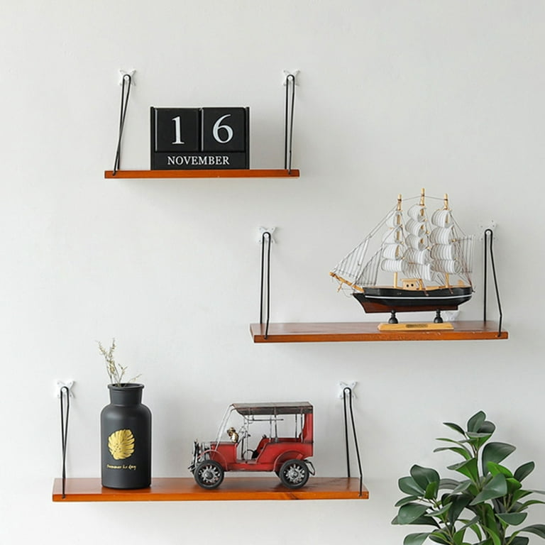 1pc No-drilling Wall Mounted Shelf, Simple Nordic Style Living Room Wall  Decoration Storage Rack Iron Art Bedroom/wall Hanging/decorative Room/no- drilling Wall Mounted Storage Rack For Dining Room