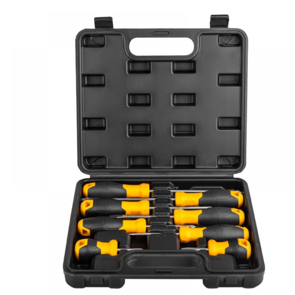 Deli DL260008 8-Piece Screwdriver Set with Sturdy Tool Case Magnetic Screw Driver Kit Phillips Screwdrivers Perfect Home Improvement Tools - image 1 of 11