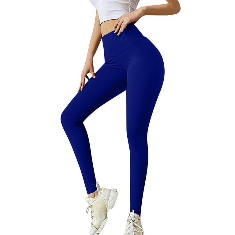 Clearance Pants! KUNPENG Women's Bow Tight Yoga Printed High Waist  Abdominal Lift Buttock Blue XL 2023