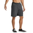 thumbnail image 4 of Hanes Shorts Mens French Terry Sweat Elastic Waist Tri-Blend Pockets 9 in Inseam, 4 of 6