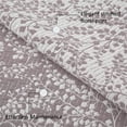 thumbnail image 4 of Mainstays Botanical Floral Stitched Quilt, Full/Queen, Light Purple, Reversible Lightweight Bedding, 4 of 10