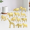 thumbnail image 2 of Juguetes de animales Sunnimix Figuras de juguetes 12 piezas dorado, 2 of 7