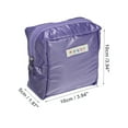 thumbnail image 2 of 1 Pc Women Travel Cosmetic Bag for Vacation Camping Outdoor Activities Purple Oxford Cloth, 2 of 3