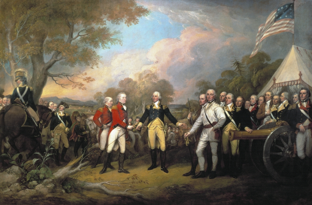 Saratoga Surrender 1777 Nsurrender Of British General John Burgoyne At