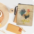 thumbnail image 3 of Xoenoiee Rooster Chicken Sunflower Book Sleeve Book Protector Hardcover Pouch Sleeves with Zipper Book Cover for Book Lovers Washable Book Protector Pouch for Paperbacks, Medium 11.4 x 8.7 Inch, 3 of 6