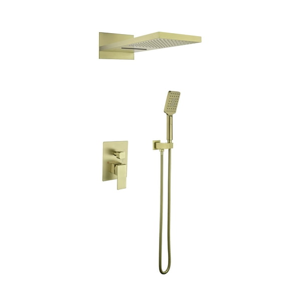 Three Functions Shower Combo Set, Complete Shower System with Rough-in Valve