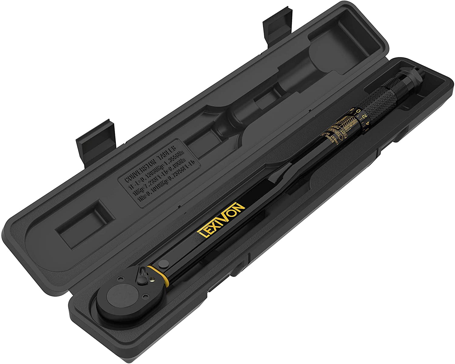 Torque Wrench 1/2-Inch Drive Click 10~150 Ft-Lb/13.6~203.5 Nm (LX-183)