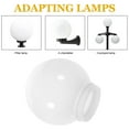 thumbnail image 3 of OUNONA 3pcs White Acrylic Replacement Globe Shade For Outdoor Enthusiasts In Fences With Weather Protection, 3 of 8