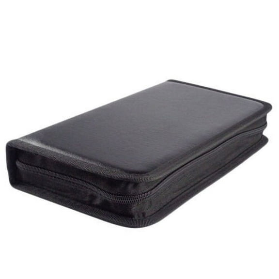 Huanledash 80 Slot DVD CD DISC Holder Album Storage Case Empty Folding Carry Bag Organizer