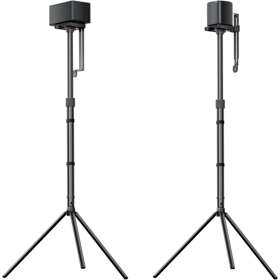ULTIMEA Adjustable Speaker Stands Pair, Height 24.4"-36.6", Floor Stands for Surround Sound Speakers, Holds 6.6 lbs, Compatible with ULTIMEA Aura & Poseidon, Skywave Series, Steady 310