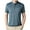 Blue, variant on Xunlbb Men's Shirts Mens Casual Button Down Shirts Mens Fashion Casual Solid Pullover Round Neck Buttons Short Shirts on Clearance, M-3XL
