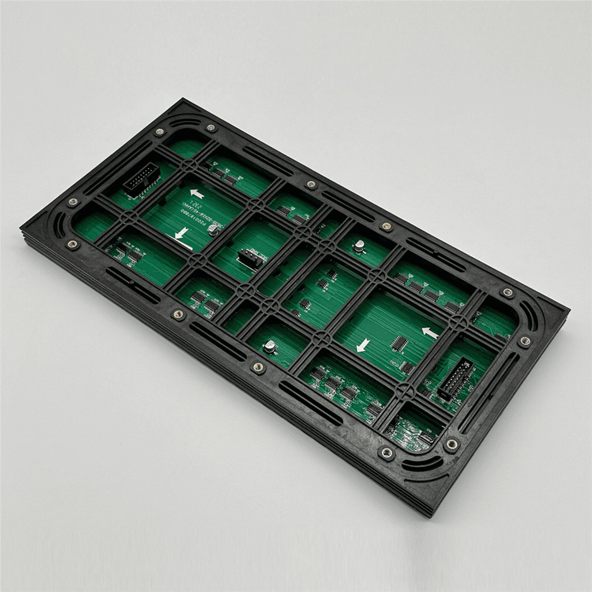 10Pcs P10 Full Color Outdoor LED Module HUB75 SMD3535 32x16 Pixels LED Display Panel 320x160mm 1/4S Driver,10 x LED Display Unit Board 10 x Power cord 10 x cable,Black