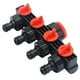 thumbnail image 1 of Conector de manguera, manguera de grifo de 4 vías Adaptador de manguera de jardín Accesorio de riego Valor excepcional, 1 of 14