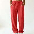 thumbnail image 5 of Vhkiploz Plus Size Wide Leg Joggers for Women's Drawstring Everyday Trousers Solid Color Sporty Workout Athletic Pants, 5 of 6