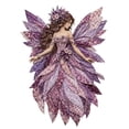 thumbnail image 2 of Ktlvex Premium Fairy Patchwork DIY Kit Pre-Cut Felt Flower Fairies Patchwork Sewing Kit Beginner Handmade Layered Fabric Craft Decor（Dark Purple）, 2 of 8