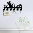 thumbnail image 5 of Dog Themed Key Hook Wall Keychain Hangers with 6 Hooks Metal Black Pet Animal Iron Decor Hanging Organizer Mounted Rack Holder for Home Entryway Front Door Hallway Office 10.6 x 5.1 Inch diy, 5 of 9