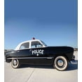 thumbnail image 3 of Ambesonne American Duvet Cover Sets, Old Police Car Digital, 2-King, Blue Beige and Black, 3 of 7