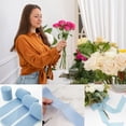 thumbnail image 6 of 1-1/2" x 22Yd Chiffon Silk Ribbon Light Blue Ribbons Set 5.5Yd x 4 Rolls Fringe Fabric Eco-Friendly for Wedding Invitations, Bridal Bouquets, Decorations, Gifts Wrapping & Bow Making, 6 of 7