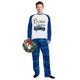 thumbnail image 3 of iHapHap Family Matching Christmas Pajamas Cotton Blend Long Sleeve Blue Plaid PJ Set, Womens 3XL, 3 of 5