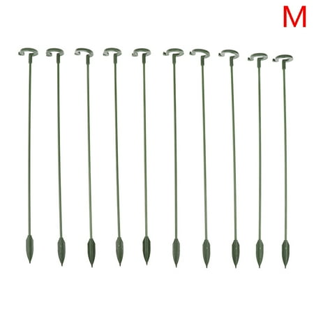 10pcs Plastic Plant Supports Flower Stand Reusable Protection Fixing Tool