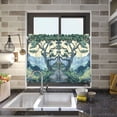 thumbnail image 4 of Yayeee Kitchen Curtains Tier Pair Light Filtering 27"x36" Rod Pocket Short Cafe Window Panel, Retro Tree, 4 of 7