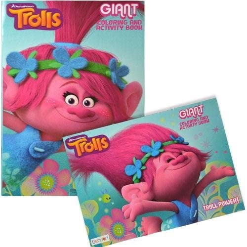 Trolls 11x16 Giant Coloring & Activity Book - Walmart.com