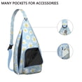 thumbnail image 3 of Yellow Bloom Sling Backpack - Vibrant Daisy Flower Pattern Crossbody Bag, Fashion Forward, 3 of 4