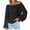 Black, variant on Aoochasliy Womens Sweaters Clothes Pullover Cardigan Long Sleeve Round-Neck