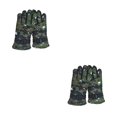 thumbnail image 3 of Qarigey Guantes para niños Guantes de esquí impermeables Unisex Moda Grueso Ajustable Guante de esquí transpirable para ciclismo al aire Verde 2Conjunto, 3 of 6