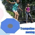 thumbnail image 2 of Bxaolu Trampoline Shade Cover, Trampoline Cover for 8/10/12/14FT Outdoor Round Trampoline Sun Protection, Easy to Install,for Backyard Playground(Blue,12FT 8 Poles), 2 of 9