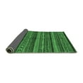 thumbnail image 2 of Ahgly Company Indoor Rectangle Abstract Emerald Green Modern Area Rugs, 2' x 5', 2 of 4