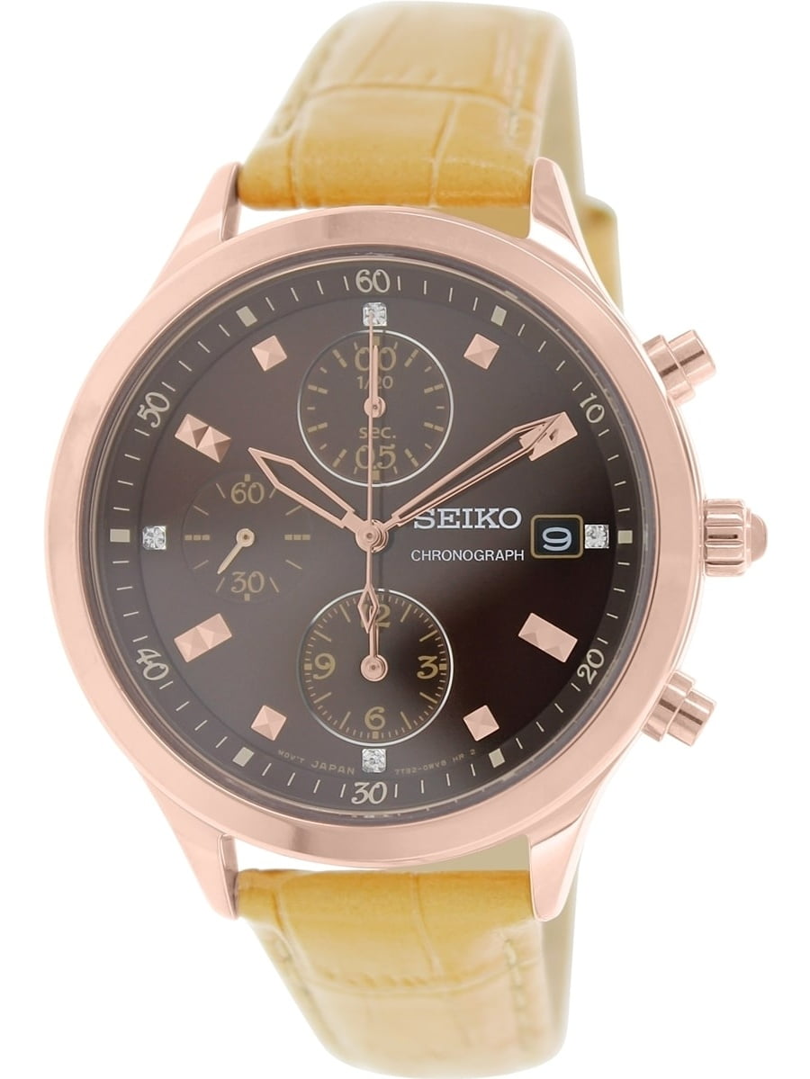 Seiko Women s WOMEN S SNDX04P1 BROWN DIAL CHONOGRAPH WATCH