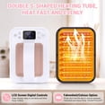 thumbnail image 6 of Adnoom 7"X 5" Mini Heat Press, Smart Heat Press Machine with Digital Control, Portable Easy Press for T-shirt Pillow Bag, Double-tube Heating System, Pink, 6 of 8