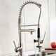 thumbnail image 3 of Grifo extraíble de cocina para el hogar, grifo de agua fría y caliente, grifo de lavabo, tipo cepillado, 3 of 14