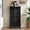 Black, variant on Resenkose 55" Rustic Carved Wood Storage Cabinet, 2-Door Accent Cabinet with Drawer and Solid Wood Legs, Vintage Organizer for Living Room, Hallway, Dining Room, Black
