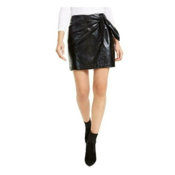 LEYDEN Womens Black Mini Party Pencil Skirt M