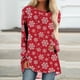 thumbnail image 1 of Pntutb Mujeres Casual Manga Larga Cuello Redondo tops Blusa Suelta Navidad Impreso Camisas Pntutb Pntutb-3766, 1 of 5