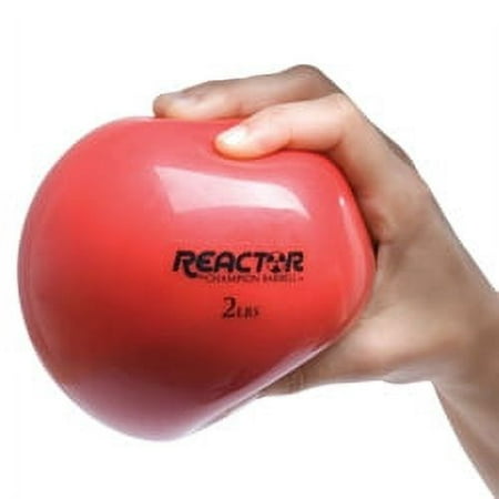 Hand Held Fitness Ball Red 2-Pound Increase intensity and bring awareness to shoulder girdle By Champion Barbell