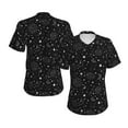 thumbnail image 3 of Goofa Space Galaxy Pattern Women's Slim-Fit Short-Sleeve V-Neck T-Shirt,Classic-Fit Short-Sleeve V-Neck T-Shirt-Medium, 3 of 5