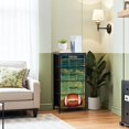 thumbnail image 2 of Sports Theme Dresser for Bedroom with 4 Storage Drawers American Football Field Grunge Dressers Chest of Drawers Steel Framed Fabric Closet Organizers for Entryway Boys Room, 2 of 7