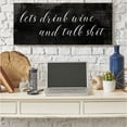 thumbnail image 2 of Lets Drink Wine Funny Family Word Design XL Stretched Canvas Wall Art by Daphne Polselli, 2 of 6