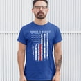 thumbnail image 3 of Tee Hunt Honor & Respect Thin Line T-Shirt Firefighter American Flag Men's Tee, Blue, 4X-Large, 3 of 5