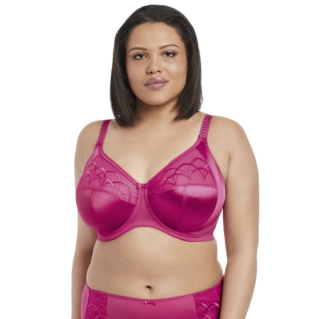 Elomi Womens Cate Underwire Full Cup Banded Bra, 40FF, Hot Pink