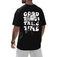 thumbnail image 1 of Good Things Take Time Camiseta de manga corta holgada informal para hombre, 1 of 6
