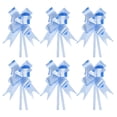 thumbnail image 1 of Unique Bargains 8' Pull Bows Gift Wrapping Pull Bow Heart Pattern Baskets Present Bows Knot Ribbon Light Blue 300 Pcs, 1 of 6