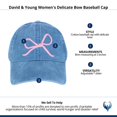 thumbnail image 5 of David & Young  Delicate Bow Baseball Cap (Women), 5 of 5