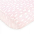 thumbnail image 2 of Hudson Baby Infant Girl Cotton Fitted Crib Sheet, Girl Farm Animal, One Size, 2 of 3