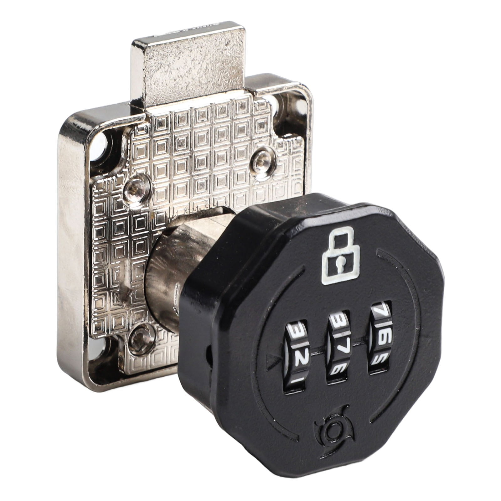 Password Coded Lock Zinc Alloy Combination Cabinet Cam Lock Keyless Cabinet Lock Black
