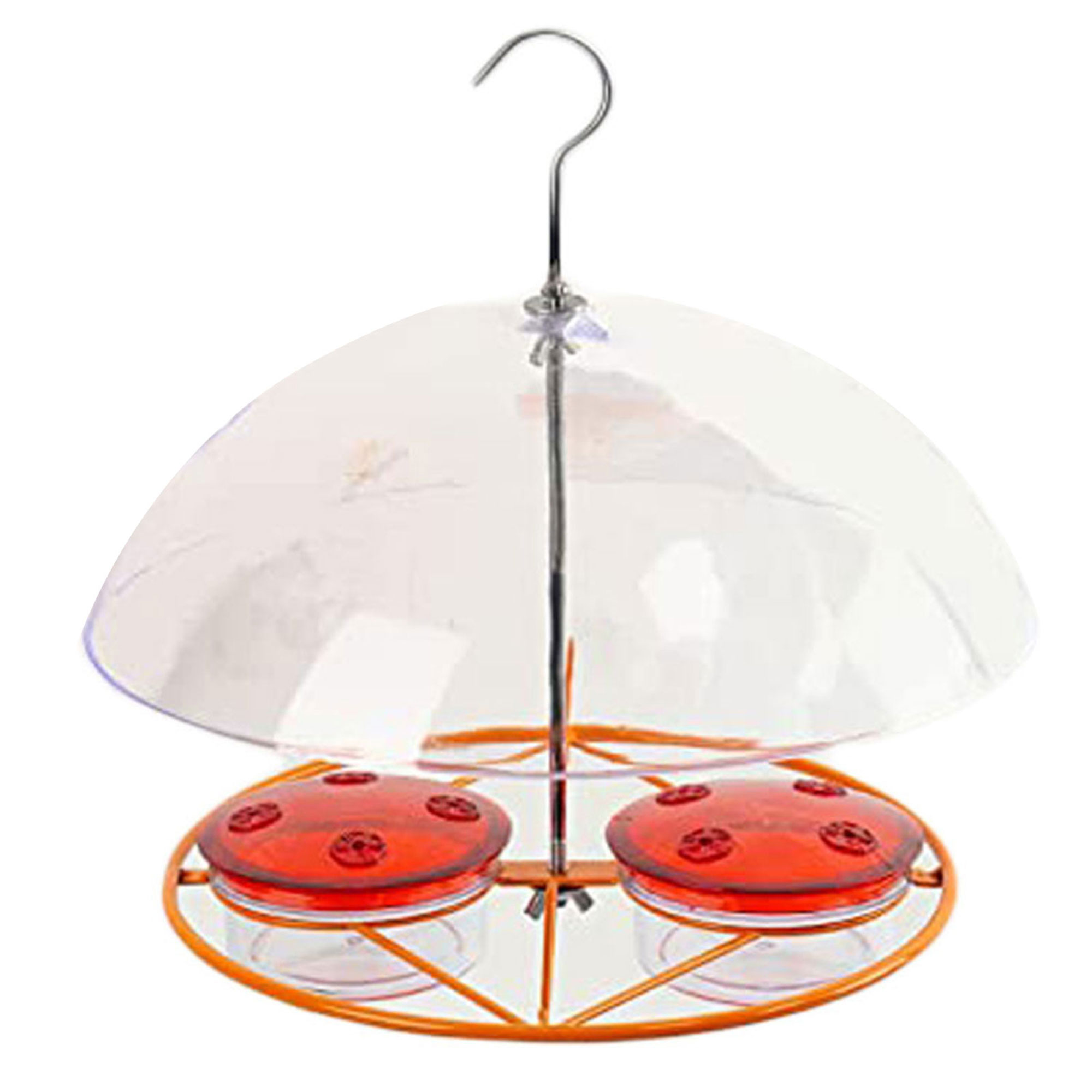 Tube Top Clear Protective Weather Dome 12 inch diameter Bird Feeder with Plastic Transparent Top