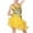 Yellow, variant on Odeerbi Toddler Girls Sequin Sparkly Latin Dance Dress Stage Performance Outfits Summer Tulle Tutu Dress Children's Mesh Sleeveless Dance Practice Outfit Toddler Girls Clothes
